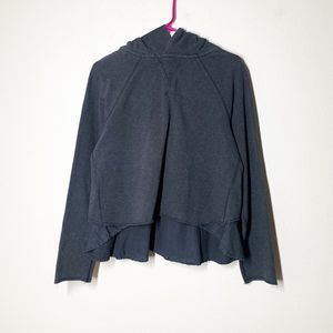 Lululemon Pull Me Over Hoodie 8 Heathered Black / Black Sweater